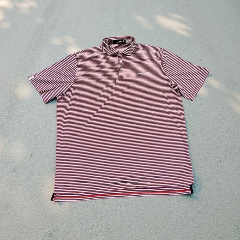 RLX Ralph Lauren Golf Polo Shirt Performance Stretch Moisture Wicking Men XL EUC